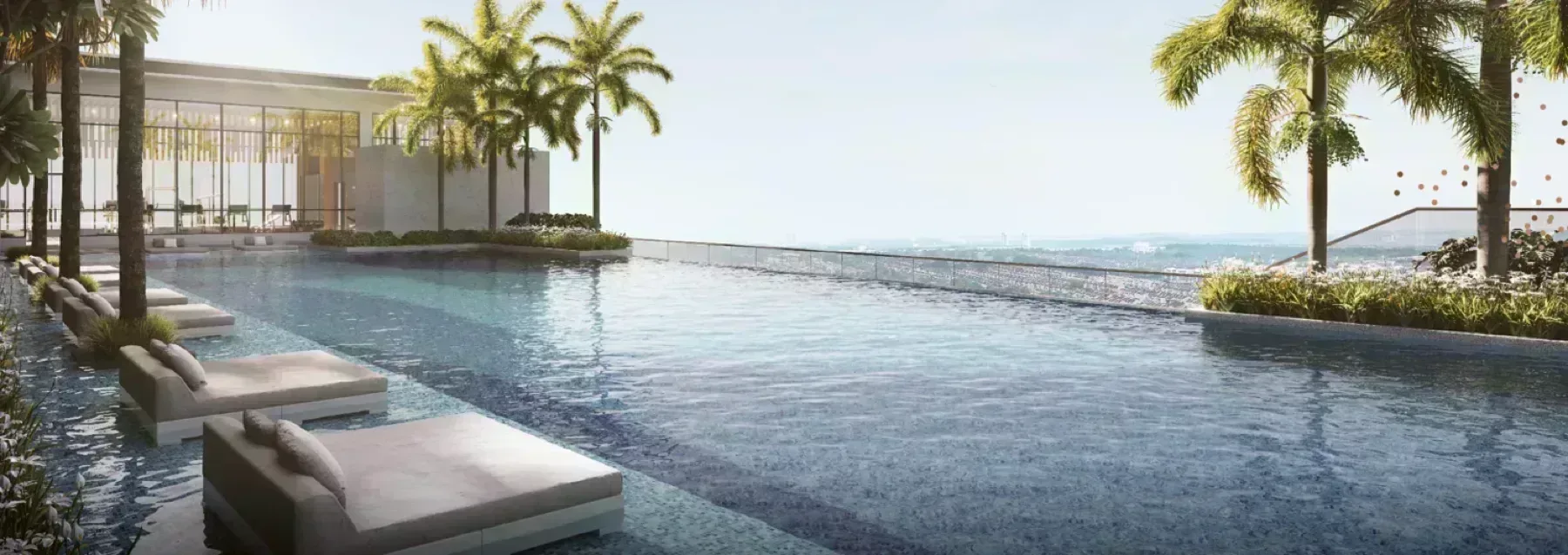Aliva Mount Austin infinity pool on the Level 7 podium
