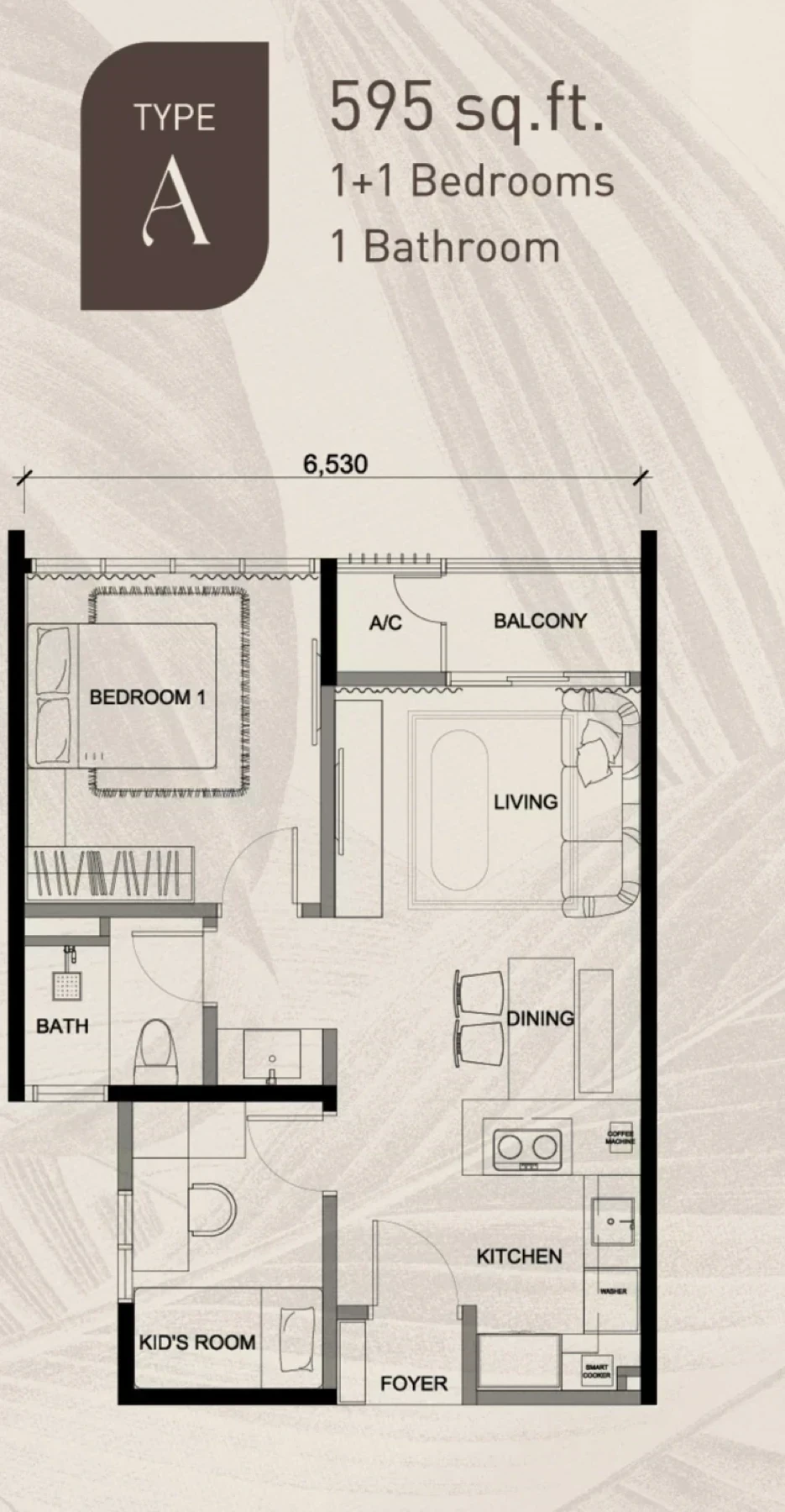 Aliva Type A floor plan