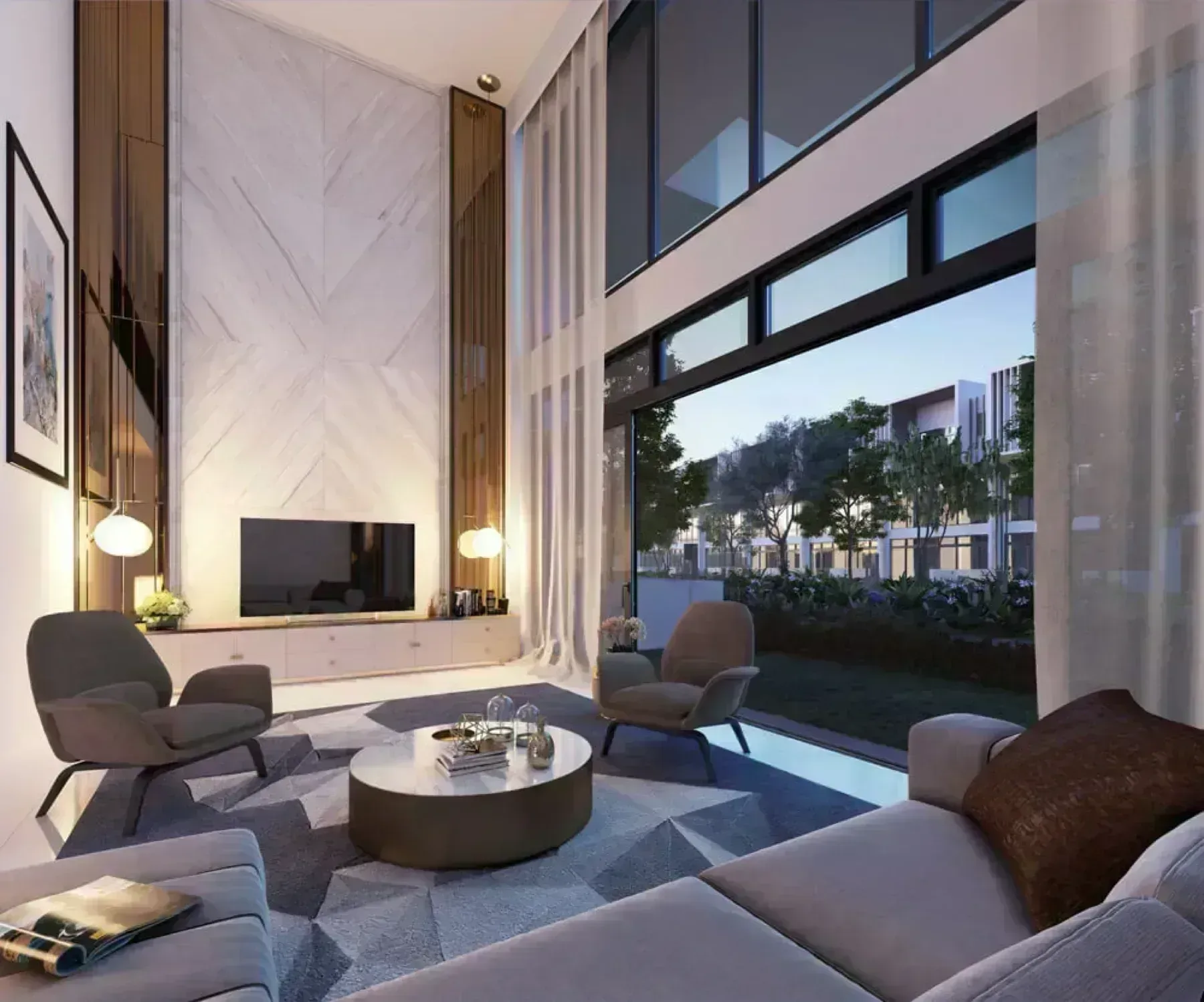 Alstonia villa double volume living area