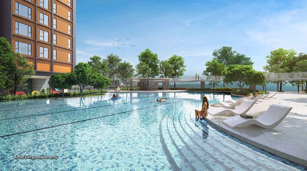 AndaBreeze Residences 50m lap pool artist impression