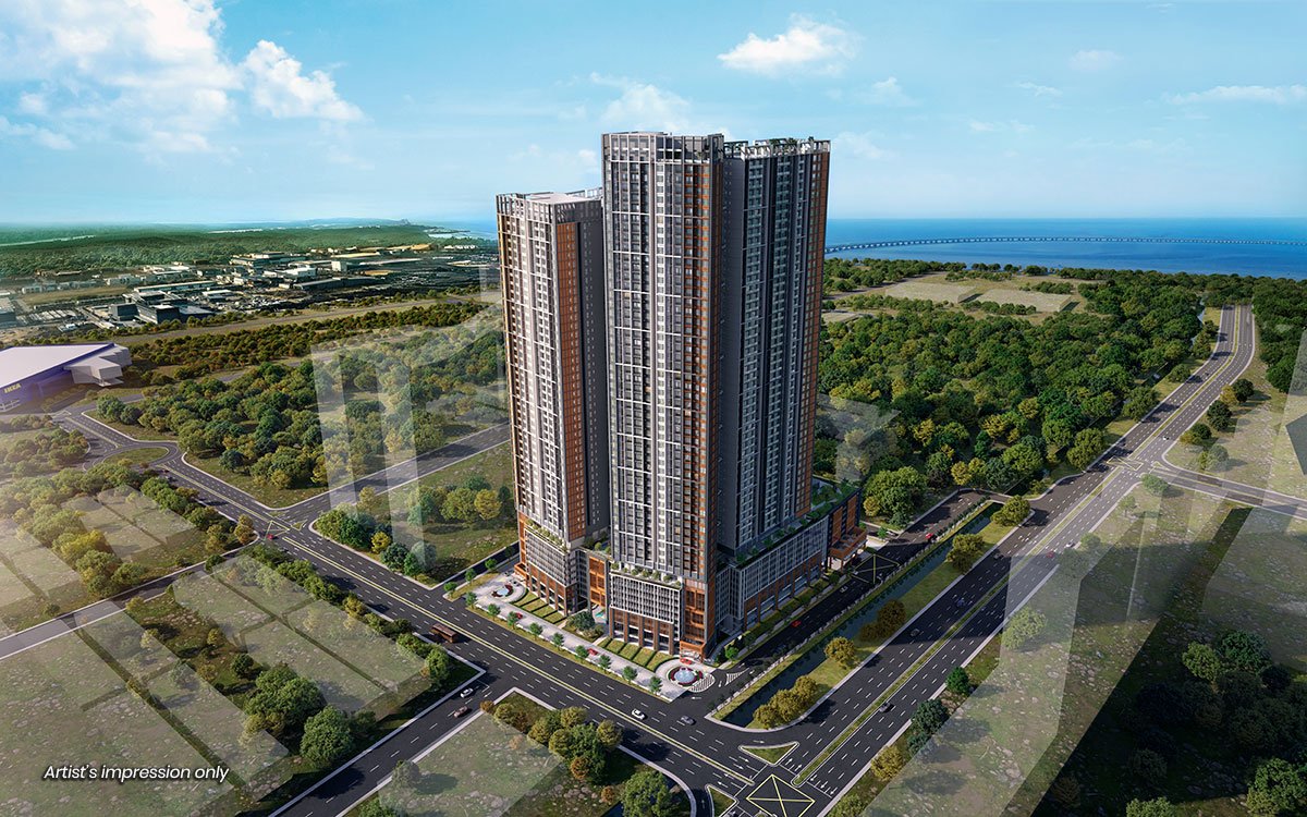 AndaBreeze Residences aerial view artist impression