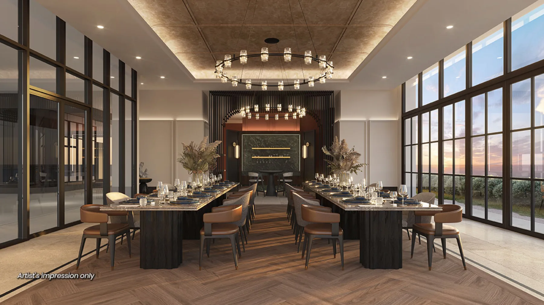 AndaBreeze Residences gourmet kitchen artist impression