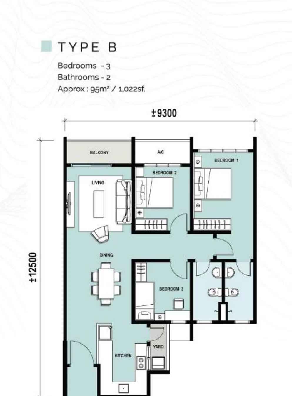 Aralia Park Type B floor plan