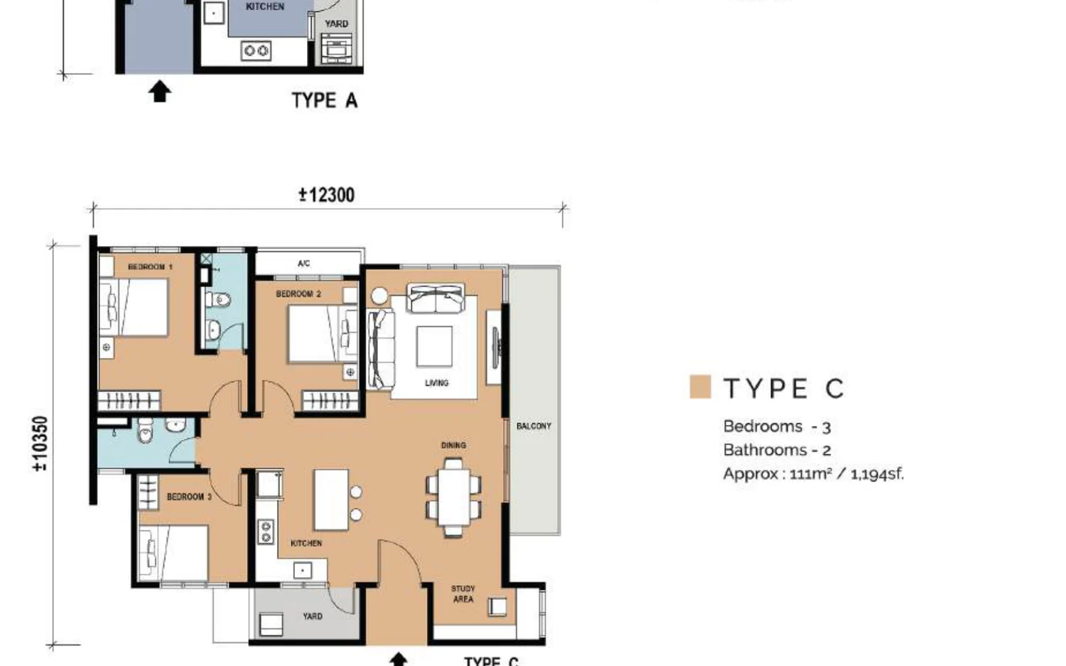 Aralia Park Type A floor plan