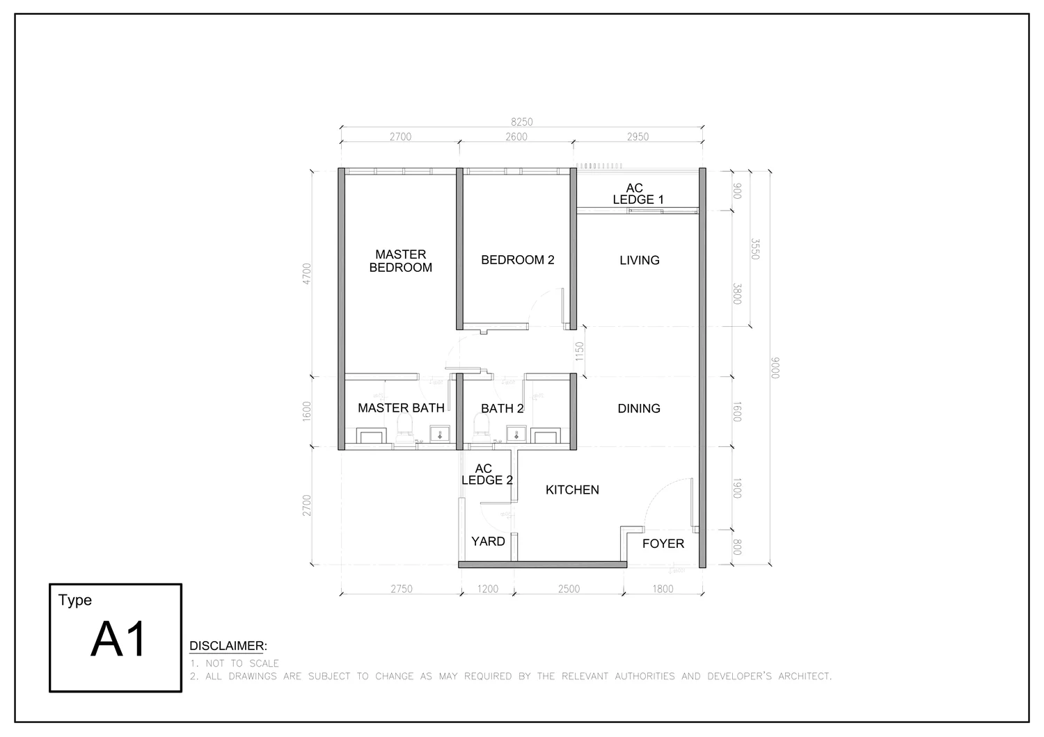 ARRA Residences Type A floor plan
