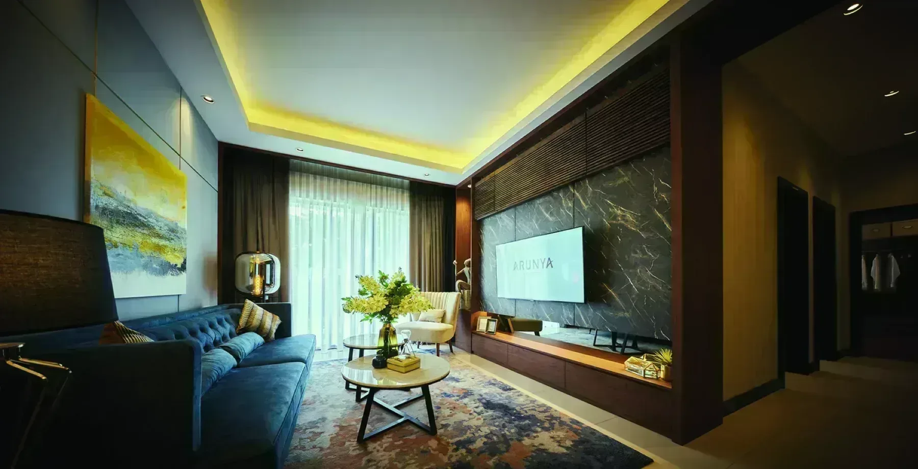 Arunya Residences Type D living room