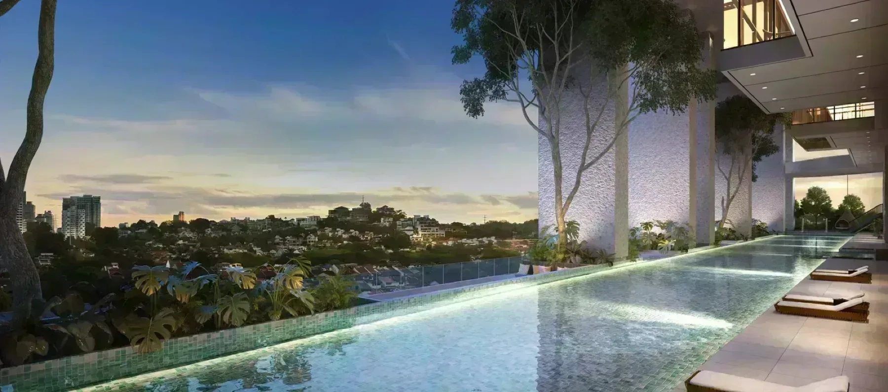 Bangsar Hill Park Aerial View with Pool Deck