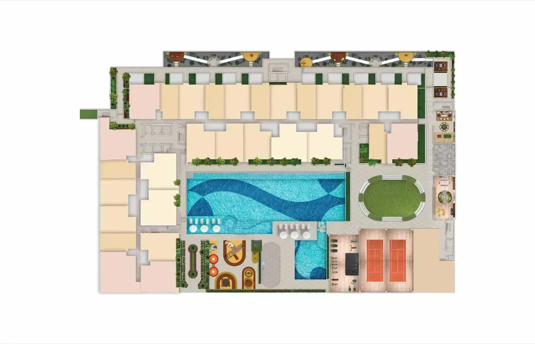 Bayu Mori Park Level 8 facilities plan