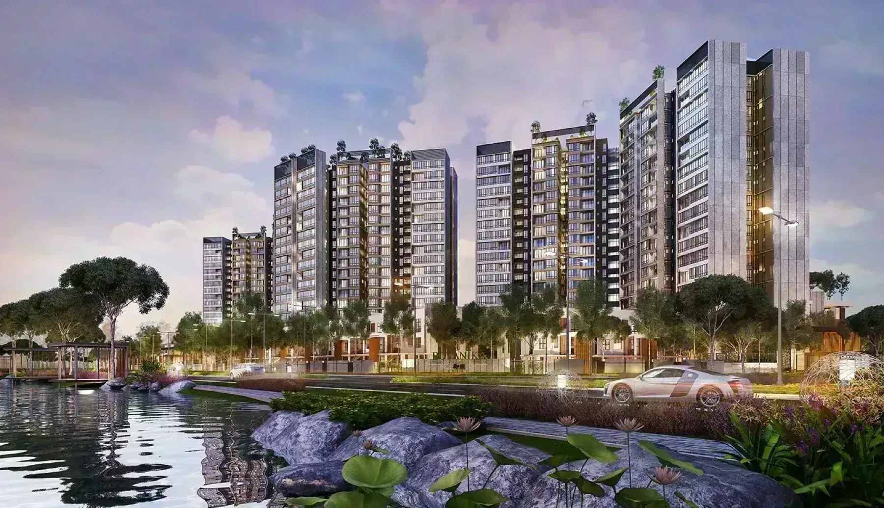 Botanika riverfront view Tebrau Coast Johor Bahru