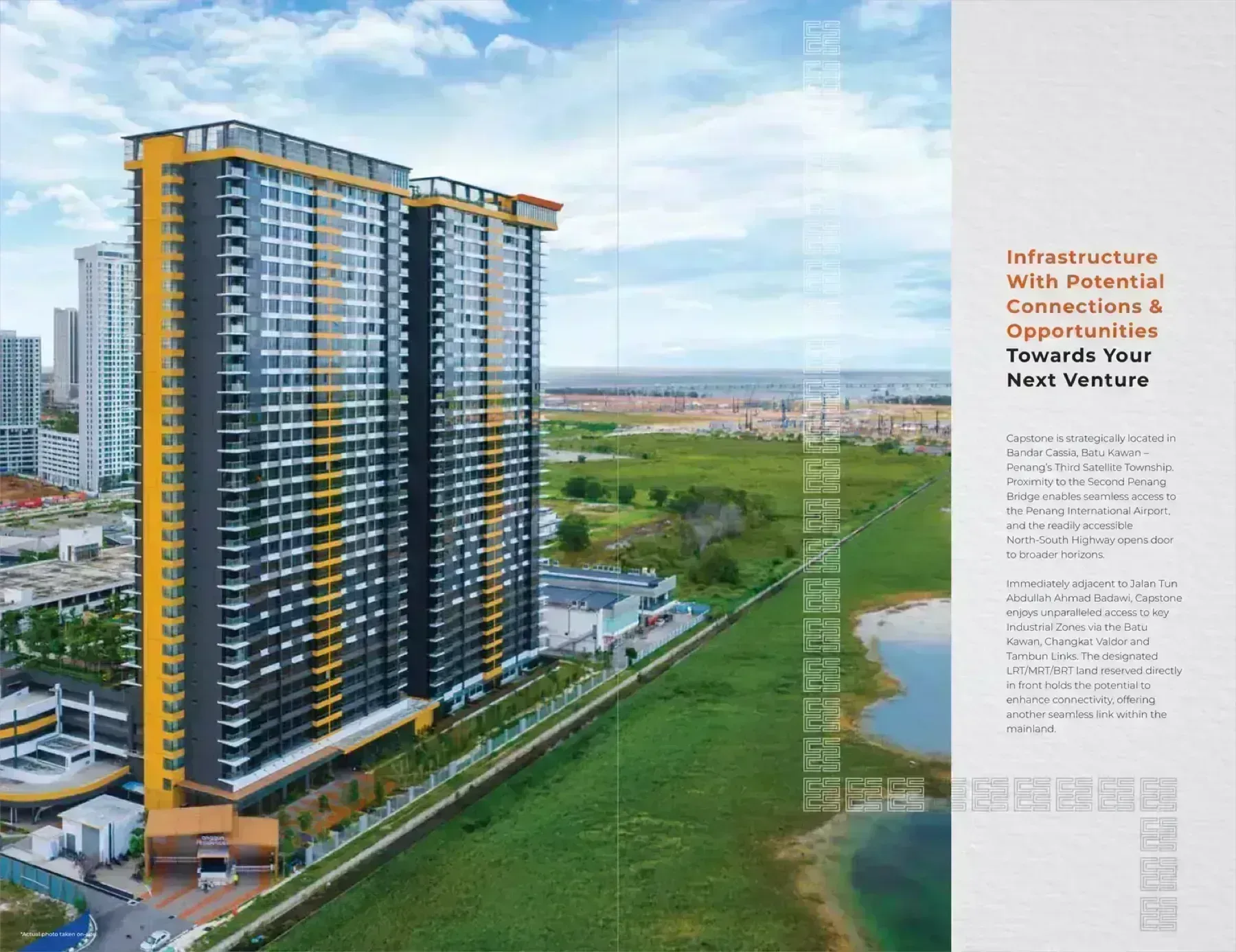capstone corporate suites tower aerial artist impression