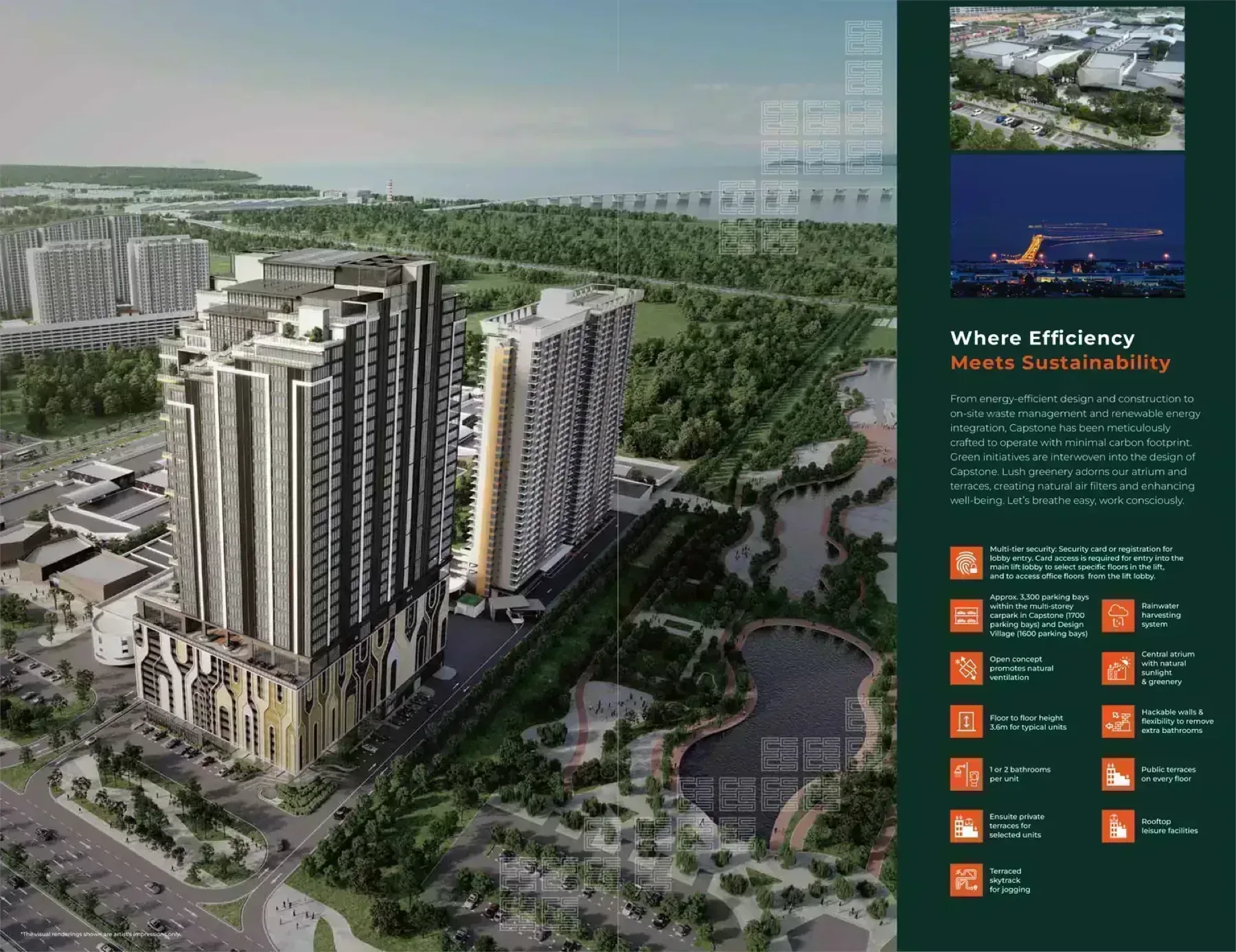 capstone corporate suites towers artist impression