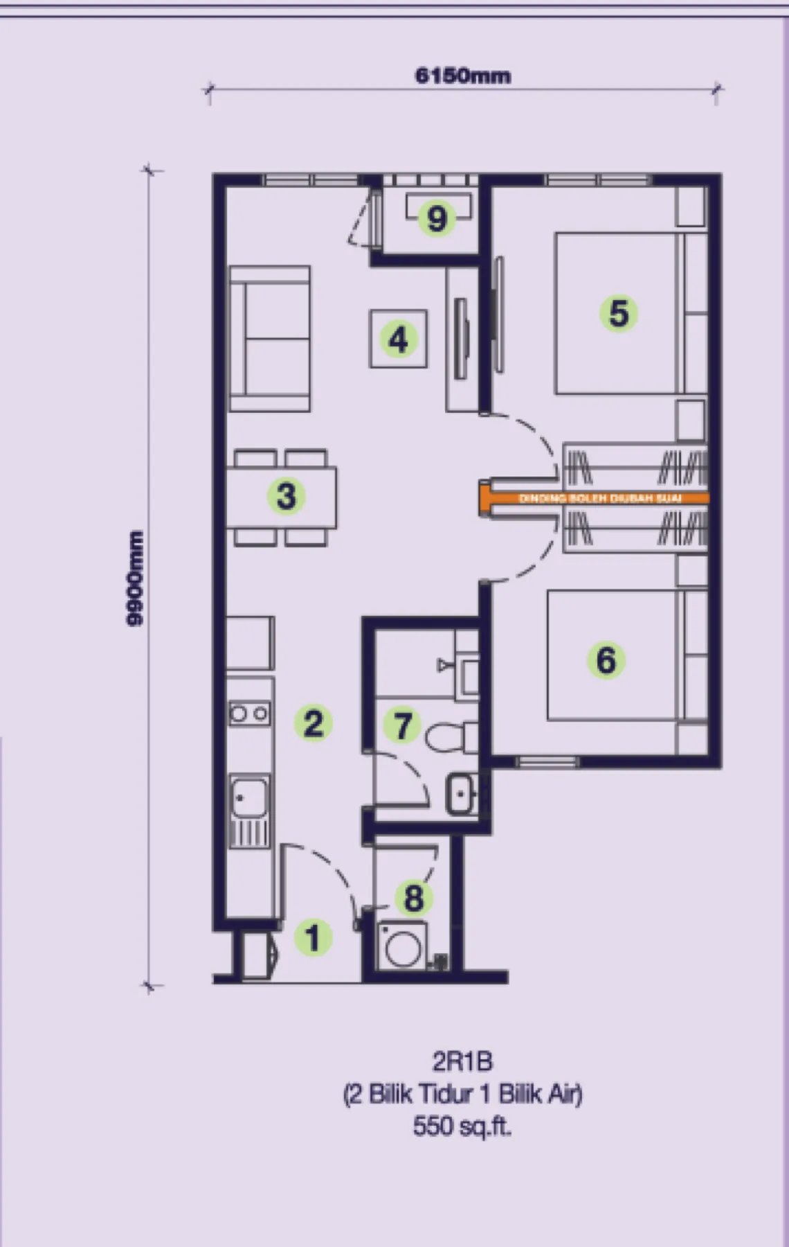 D Nuri Residence floor plan 1
