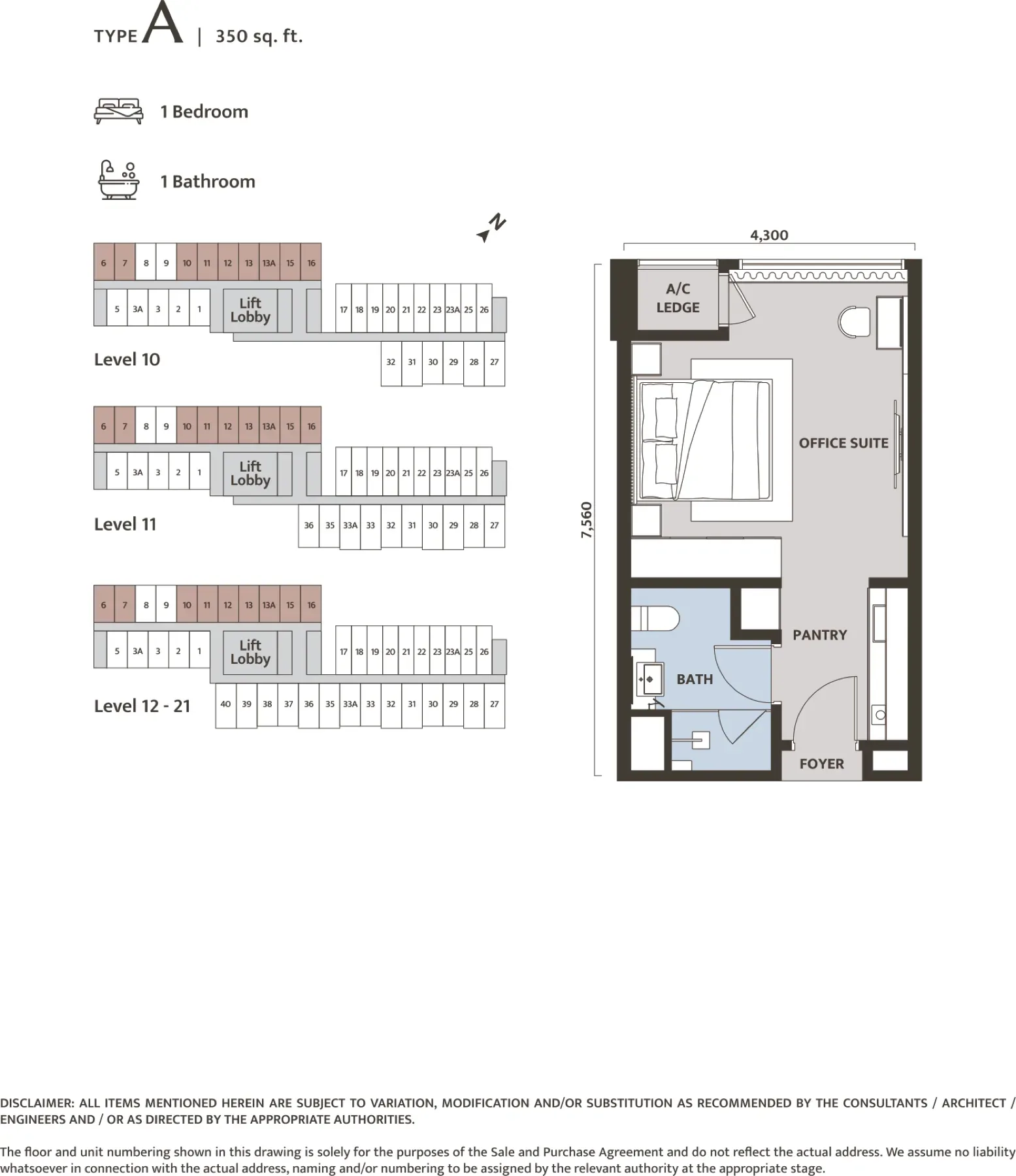 Dawn KLCC floor plan 1