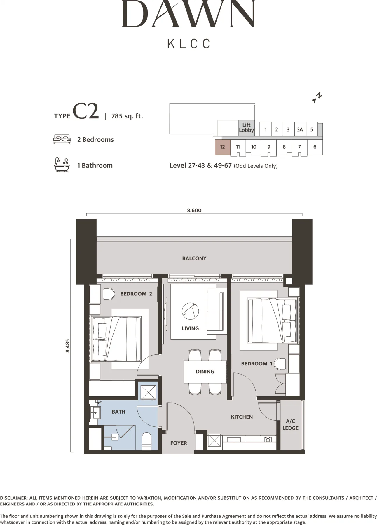 Dawn KLCC floor plan 5