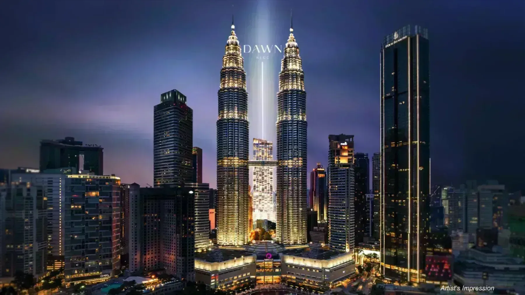 Dawn KLCC, KLCC — artist impression