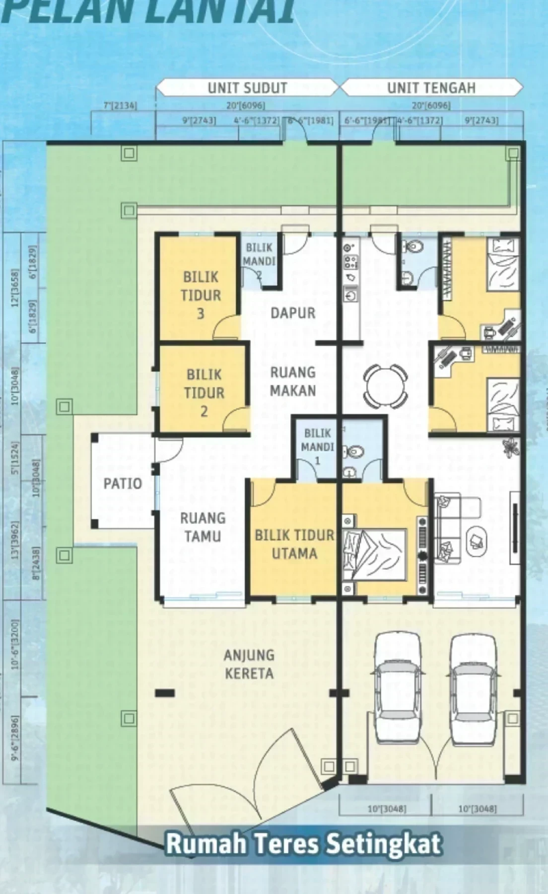 Desa Chemor Impian 2 Terrace (Corner) floor plan