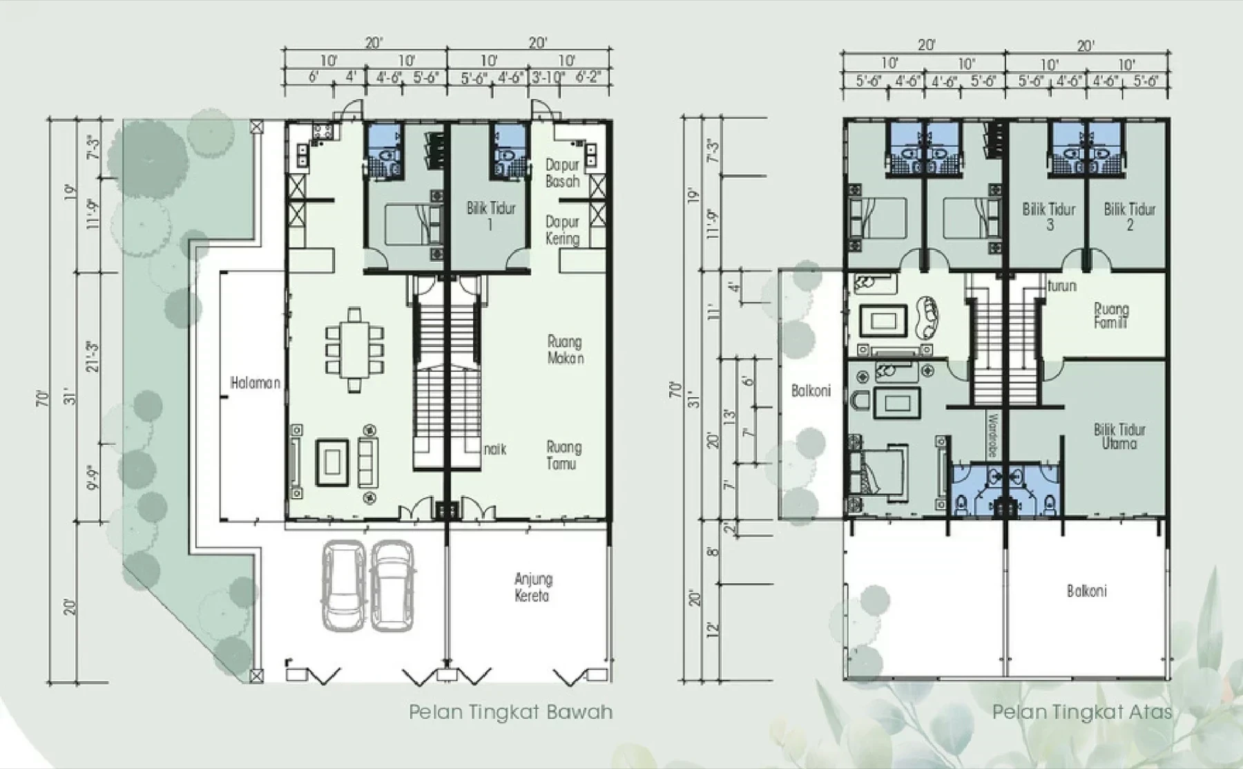 Desa Tekkah Sentosa Floor Plan 2 floor plan