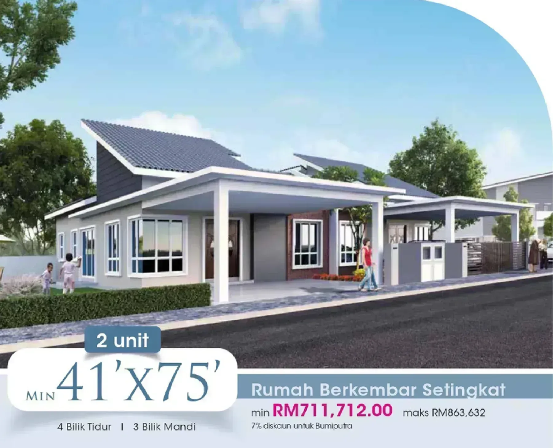 Desa Tekkah Sentosa semi d 41x75 facade