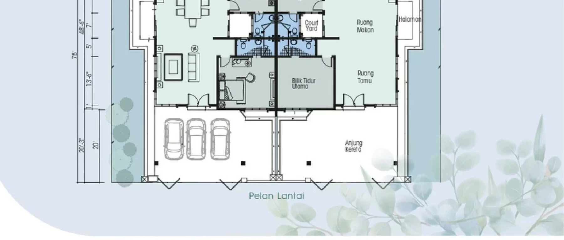Desa Tekkah Sentosa Floor Plan 1 floor plan