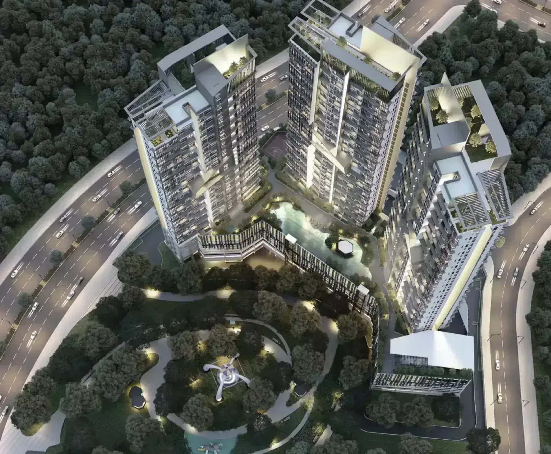 Elysia Park Residence aerial view Medini Iskandar Puteri