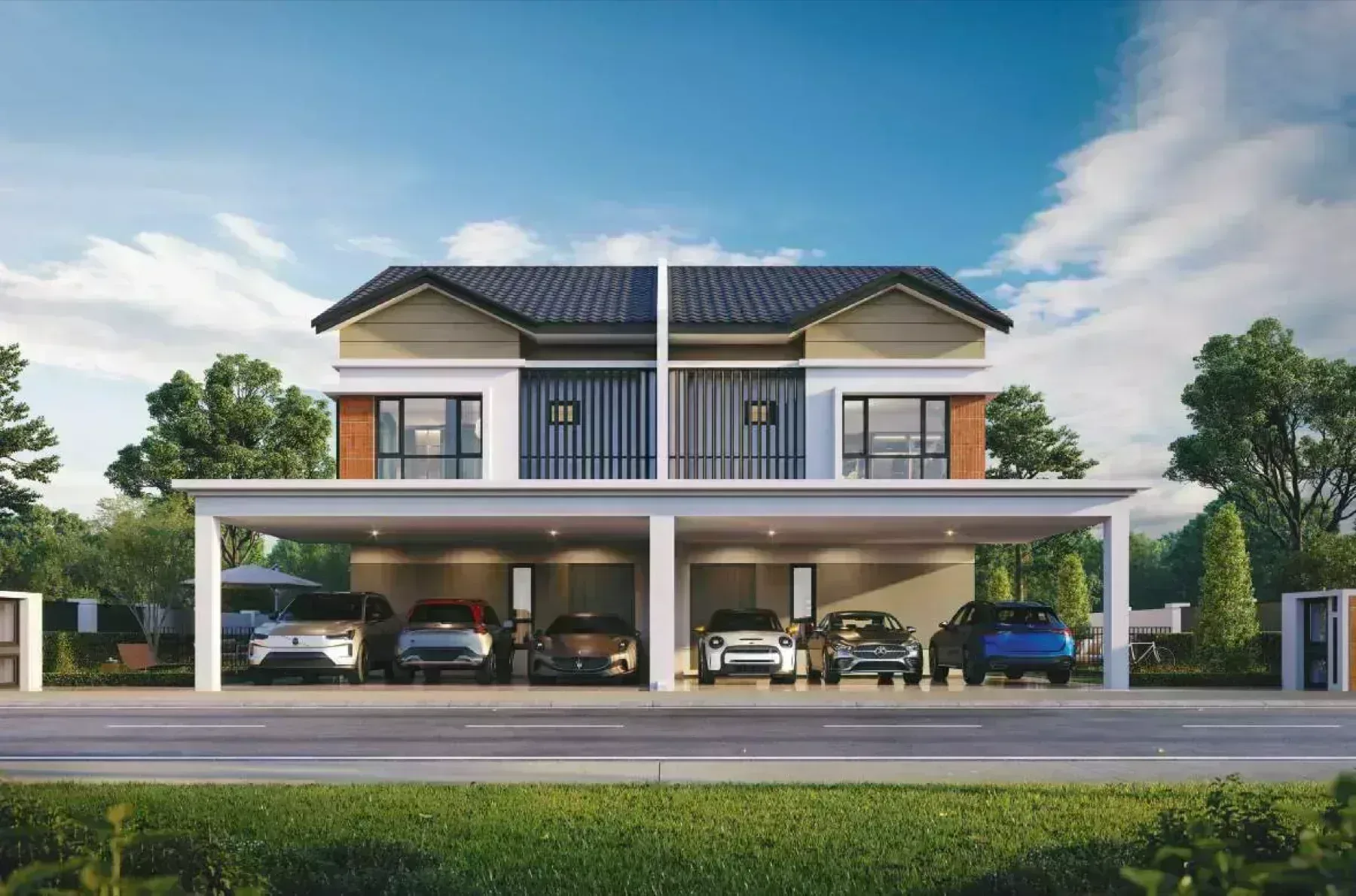 Embun Hills 2-storey cluster semi-D facade