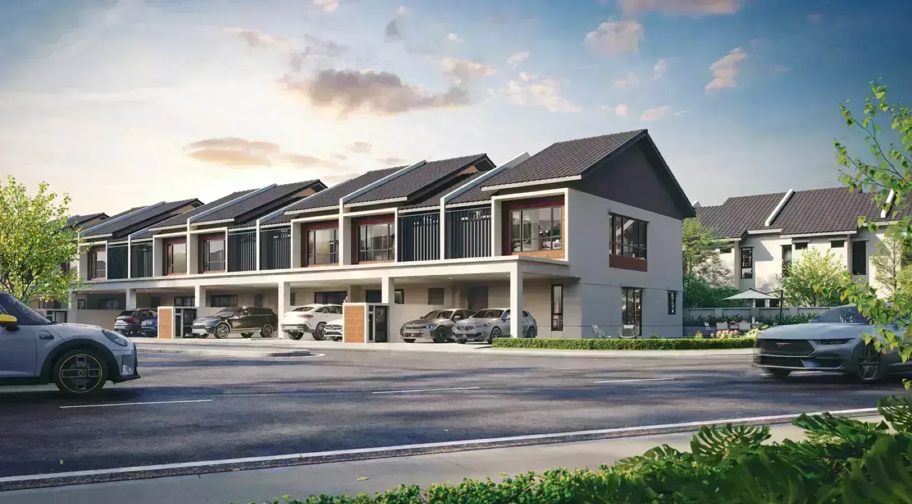Embun Hills Bukit Mertajam 2-storey terrace streetscape