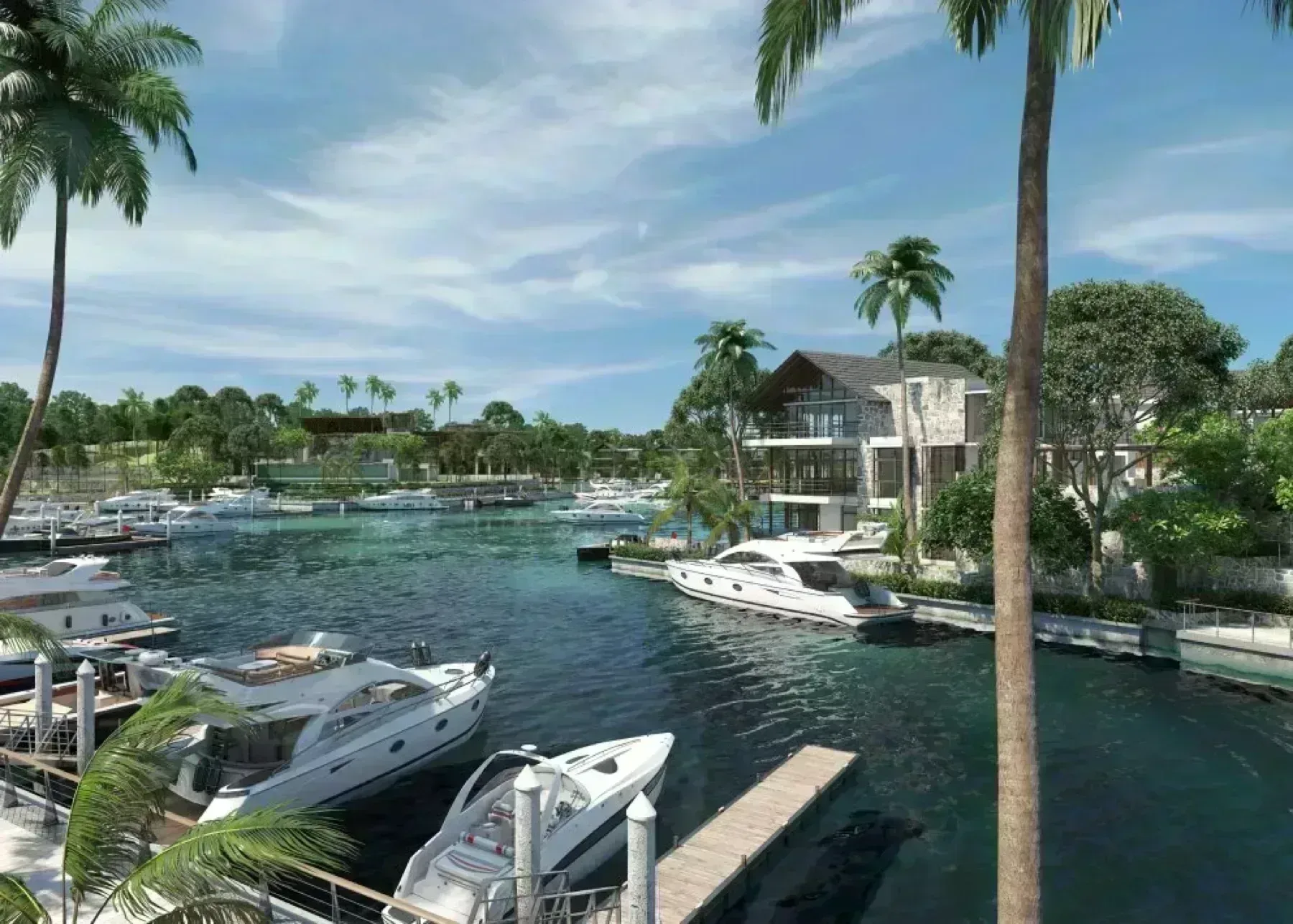 Emerald Bay marina villas