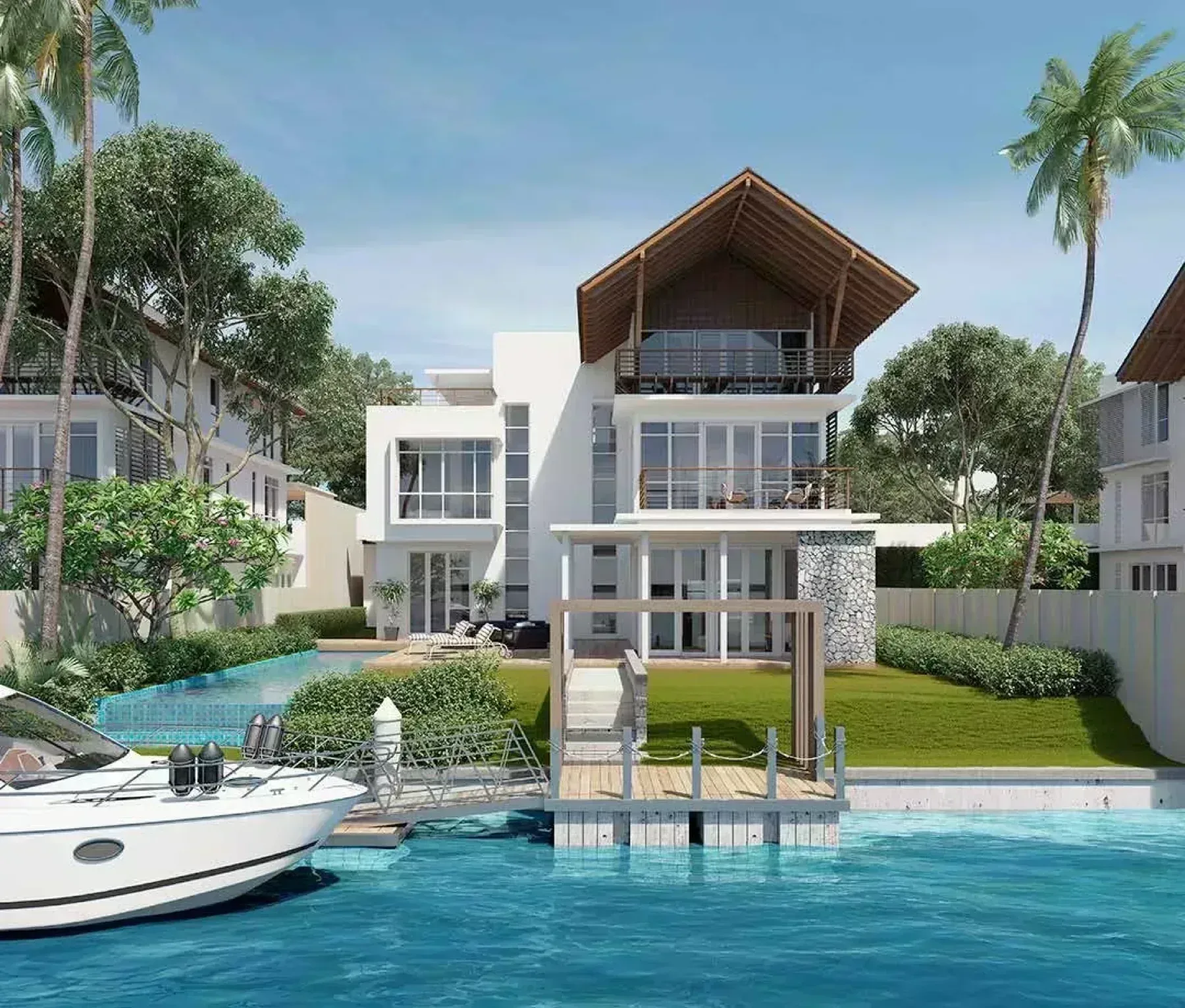Emerald Bay villa terrace