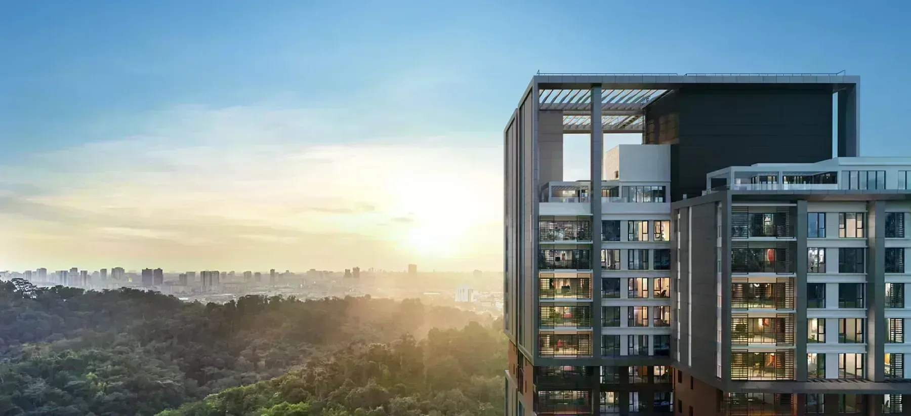 Enlace Suites aerial view artist impression