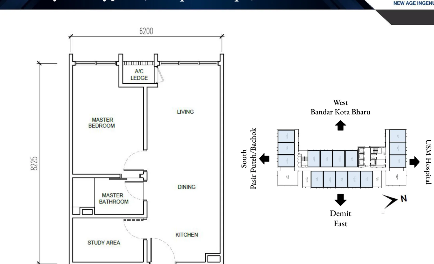 Erinaz Suites, Kota Bharu — artist impression