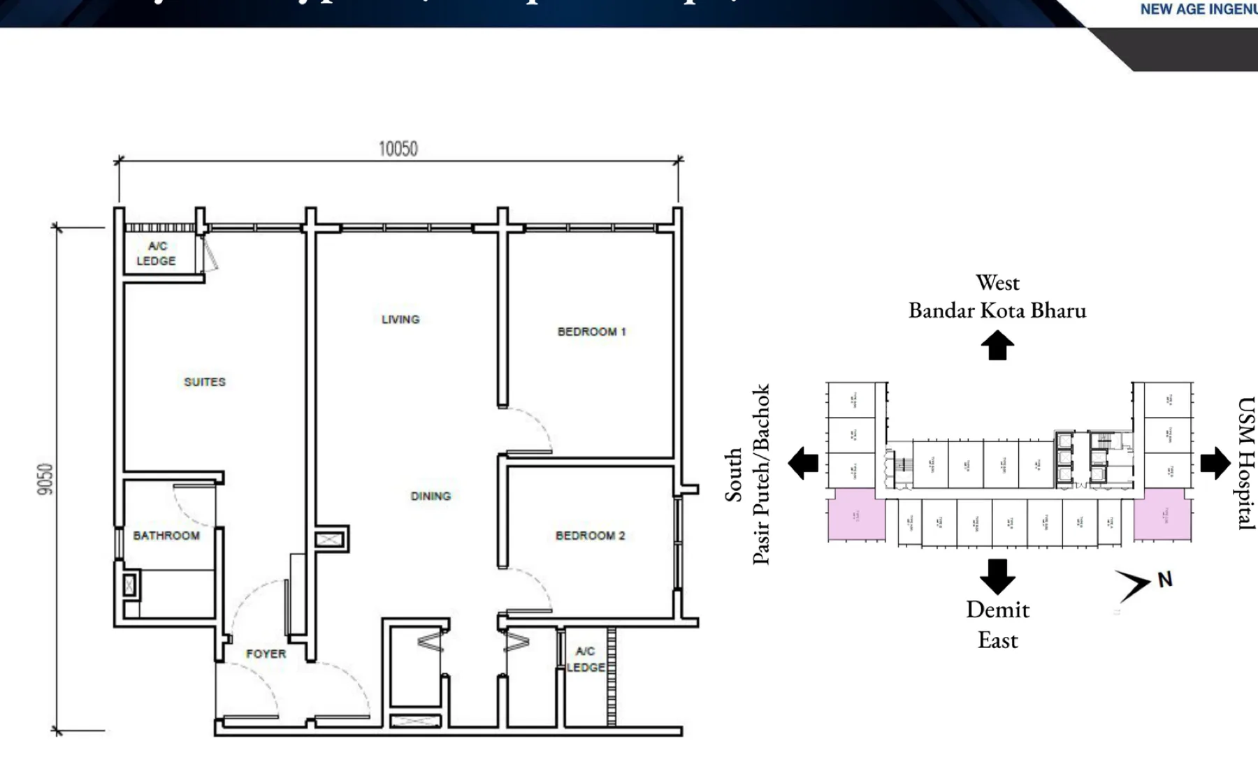 Erinaz Suites, Kota Bharu — artist impression