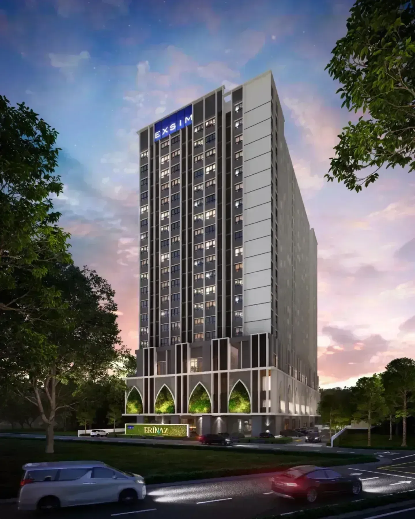 Erinaz Suites, Kota Bharu — artist impression