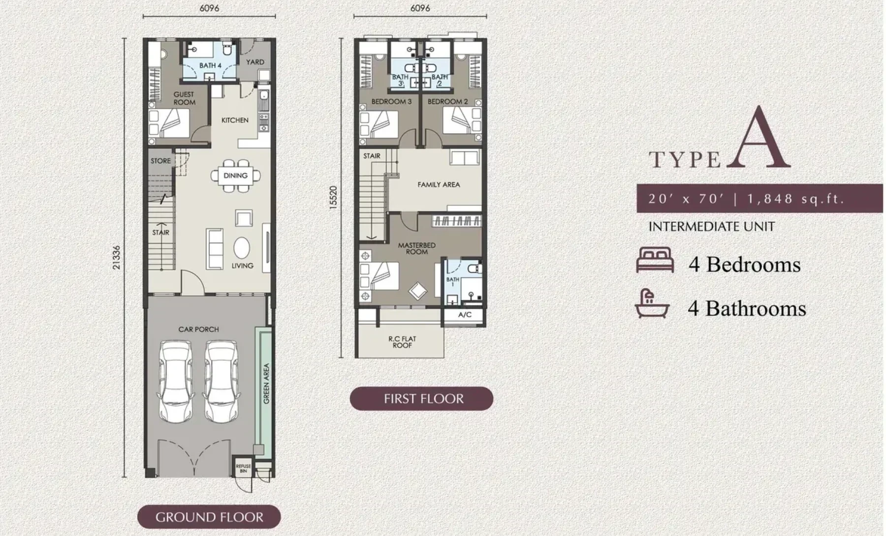 Ethos Residences Type A floor plan