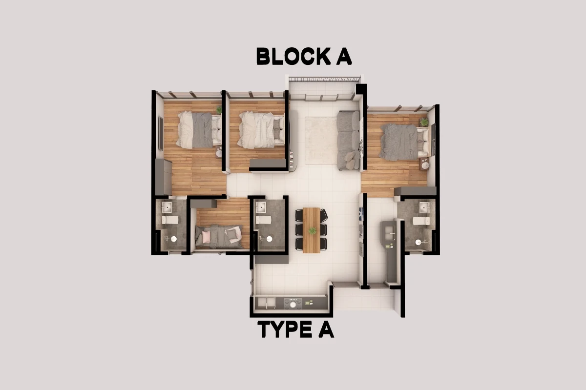 Forescape Metrioplace Type A floor plan