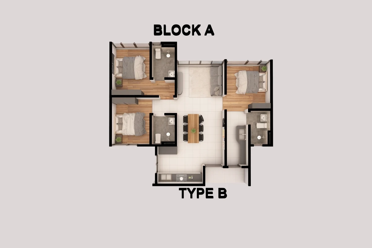 Forescape Metrioplace Type B floor plan
