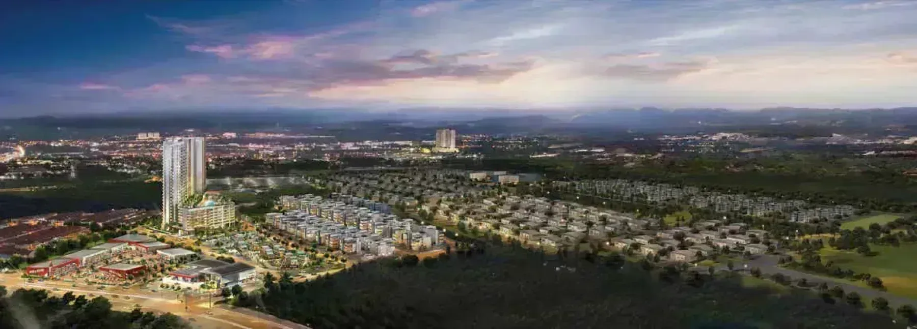 Forescape Metrioplace and the surrounding Batu Kawan township