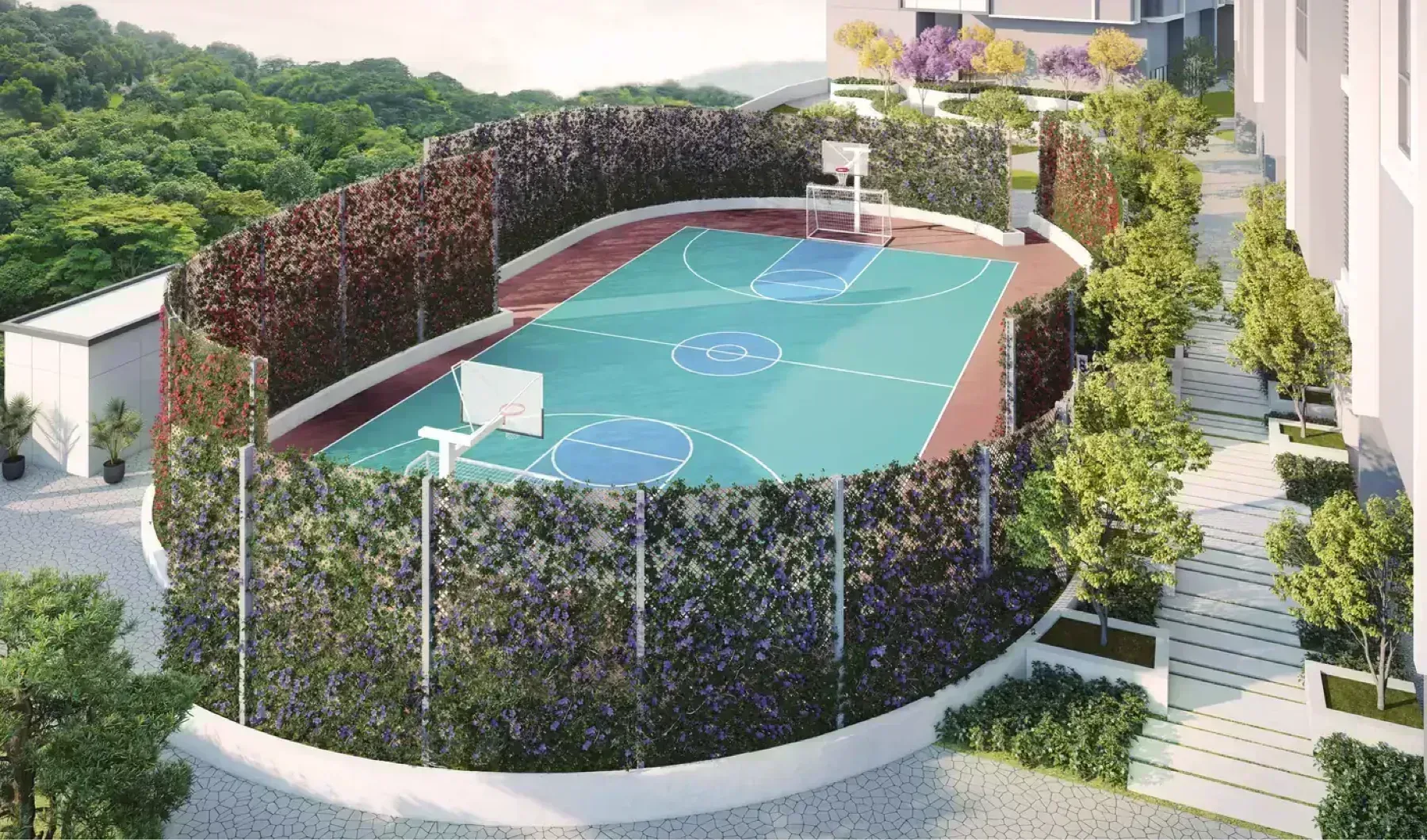 ForestHill Residences half basketball court