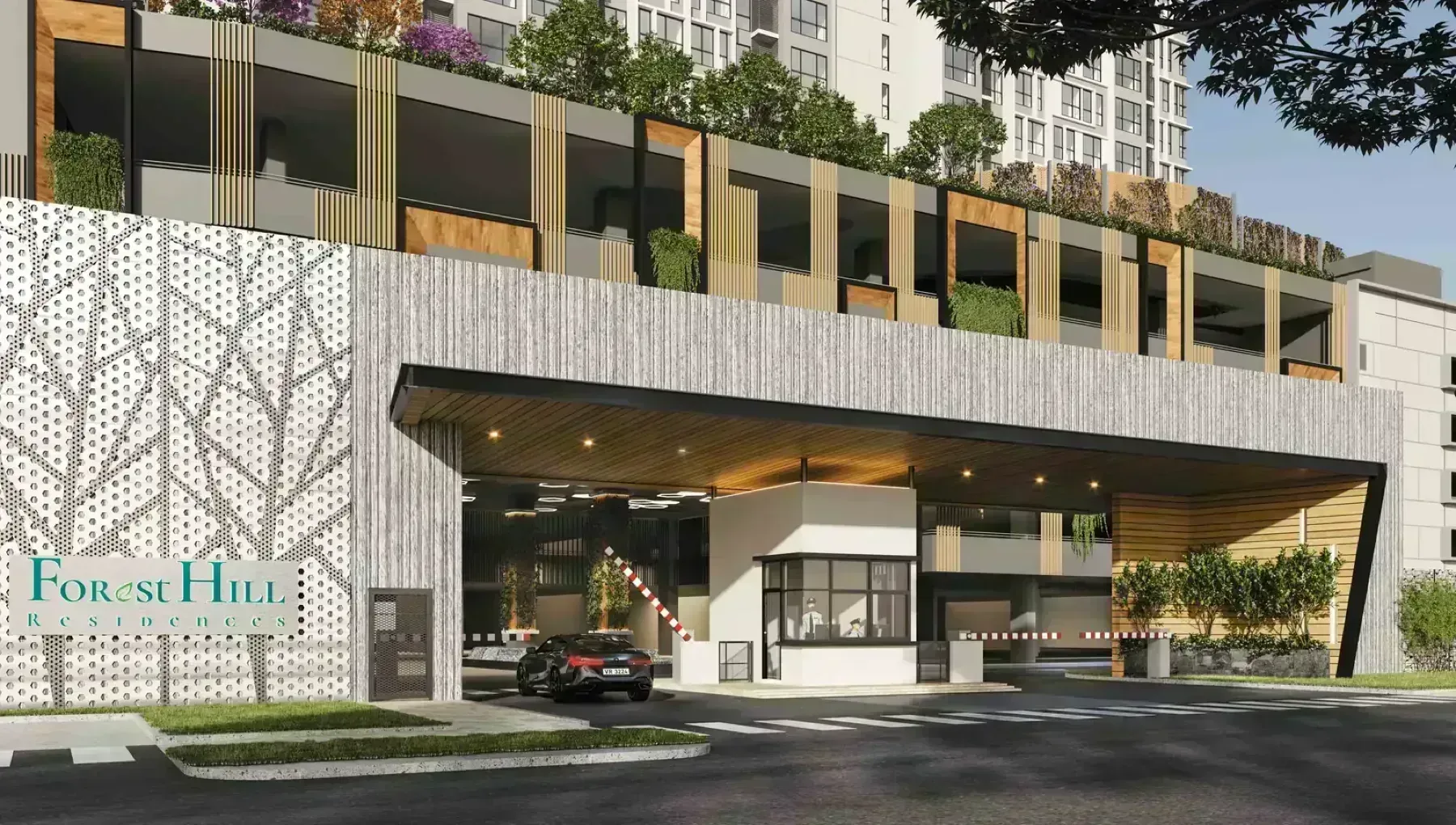 ForestHill Residences guard house entrance