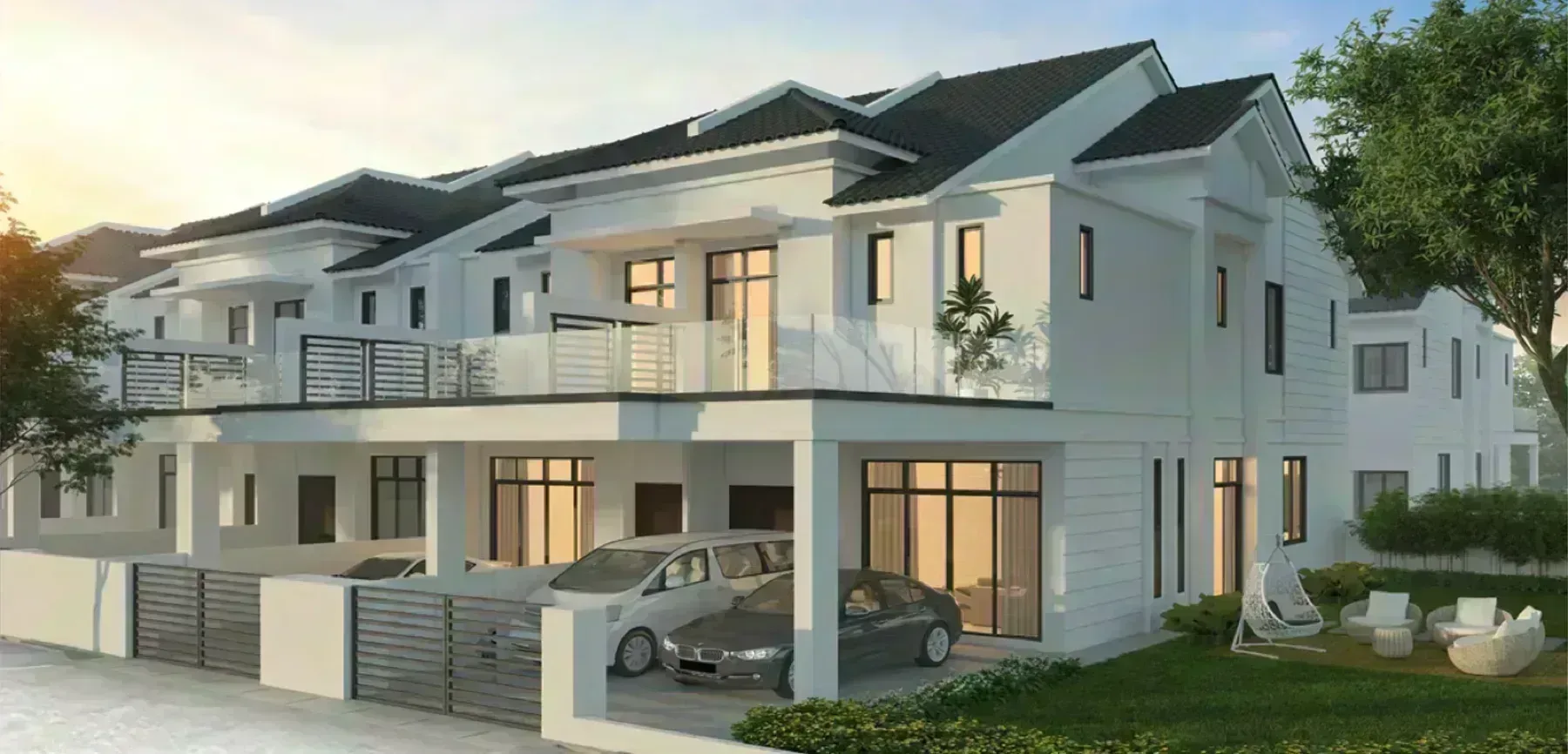 Frieden Bukit Minyak double-storey terrace front elevation