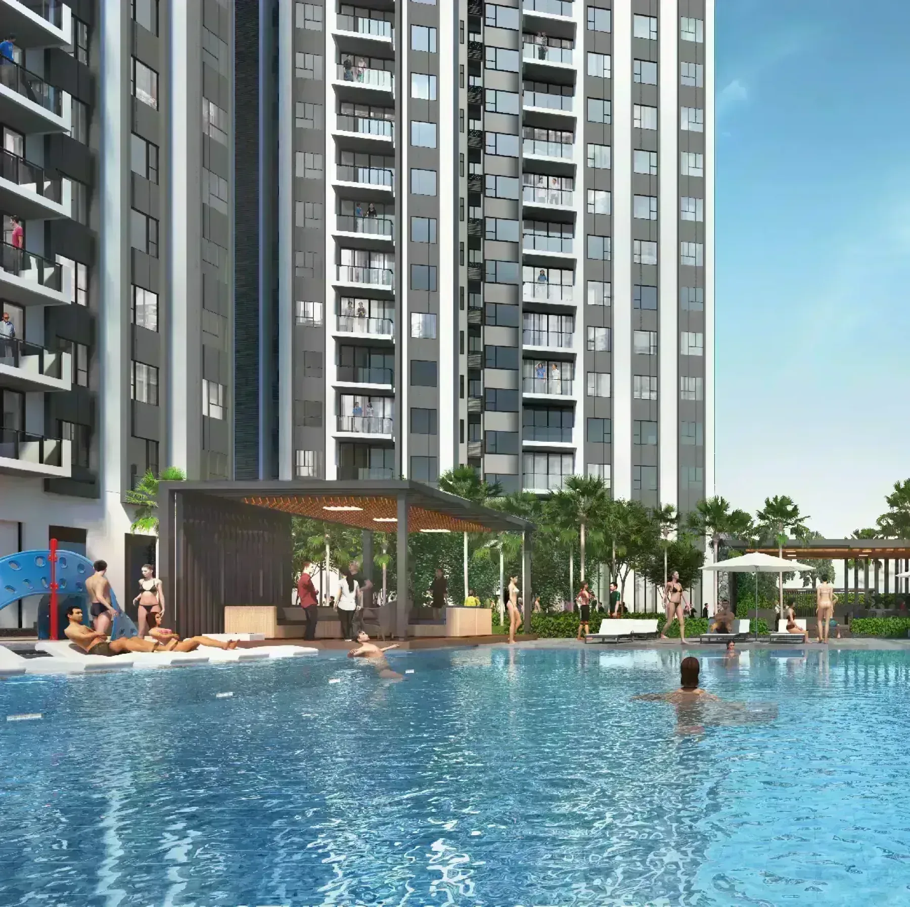 GEM Residences pool cabana