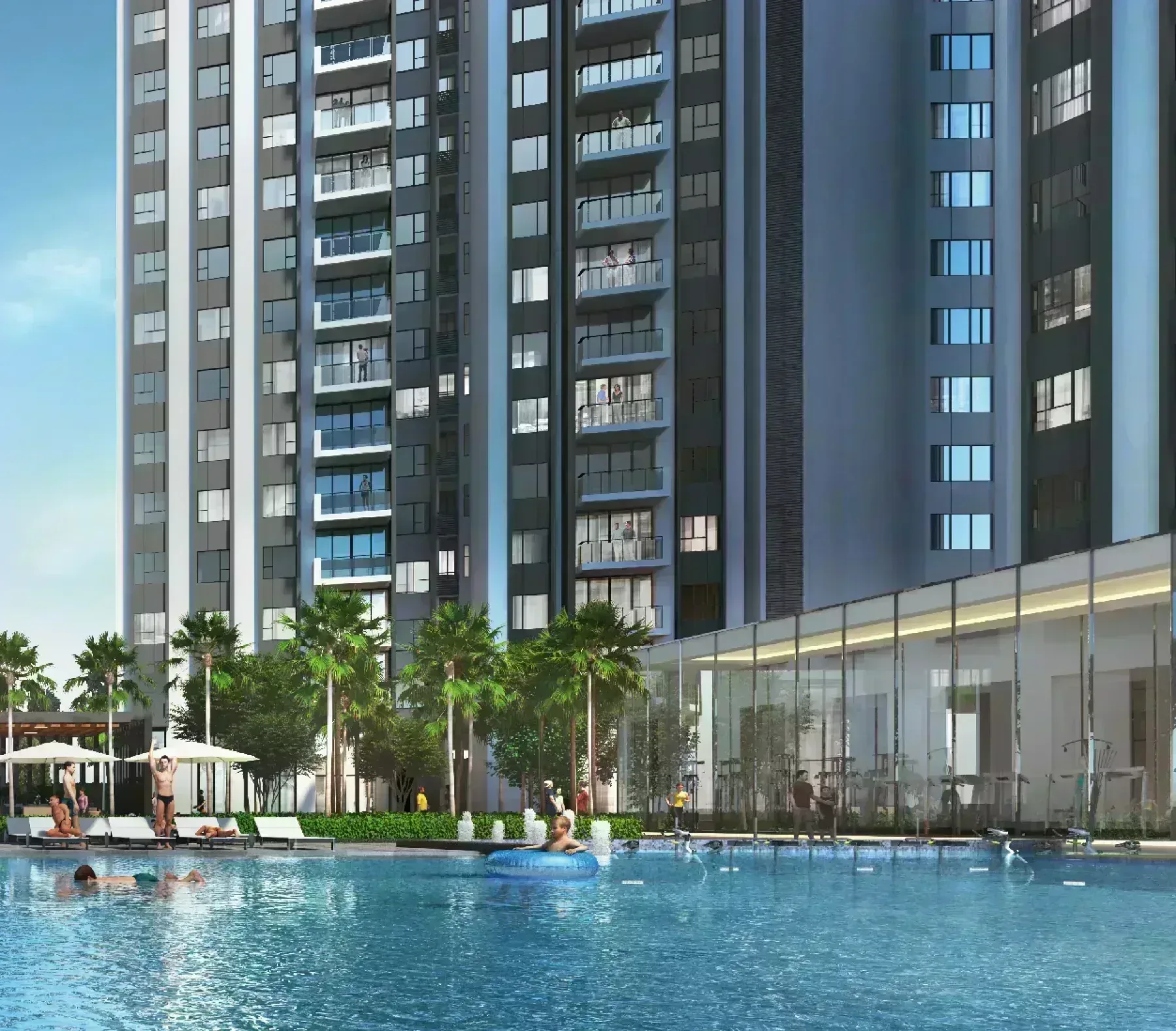 GEM Residences pool towers