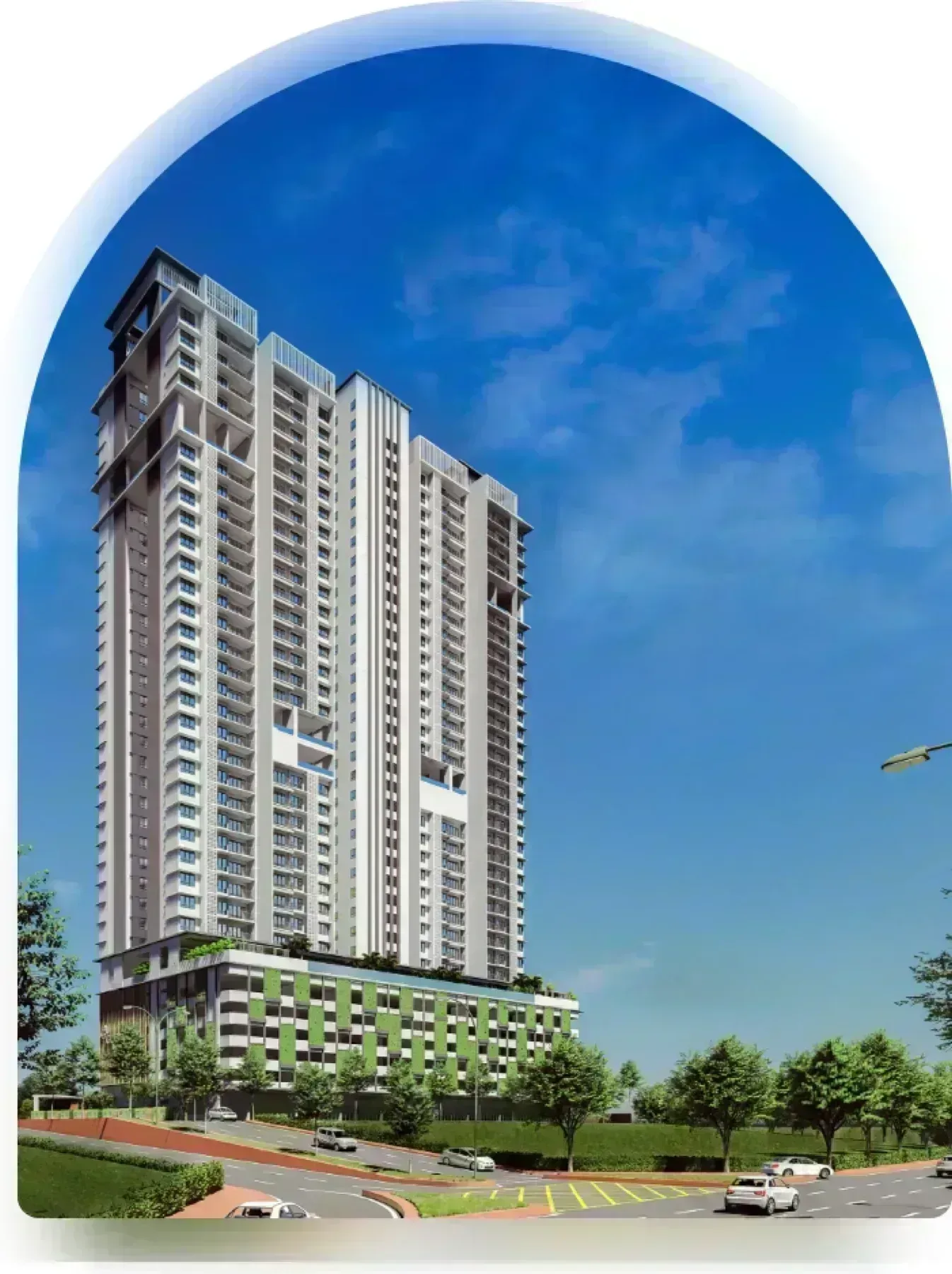 Goodwood Residence Bayan Lepas artist impression of the 35-storey freehold tower on Jalan Tun Dr Awang