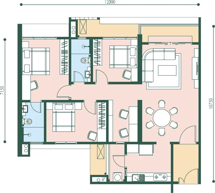 Goodwood Residence Type E floor plan