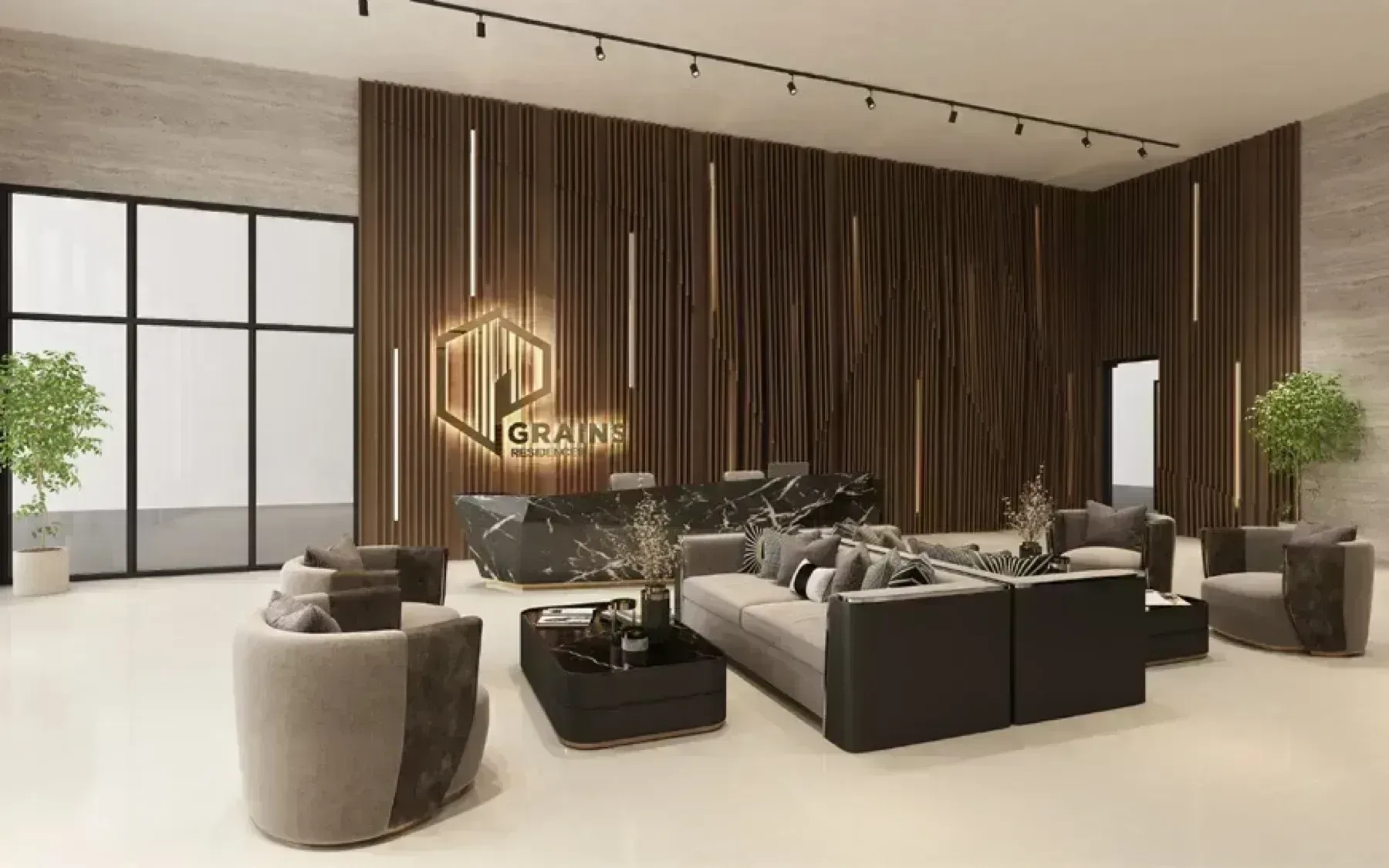 Grains Residences grand lobby