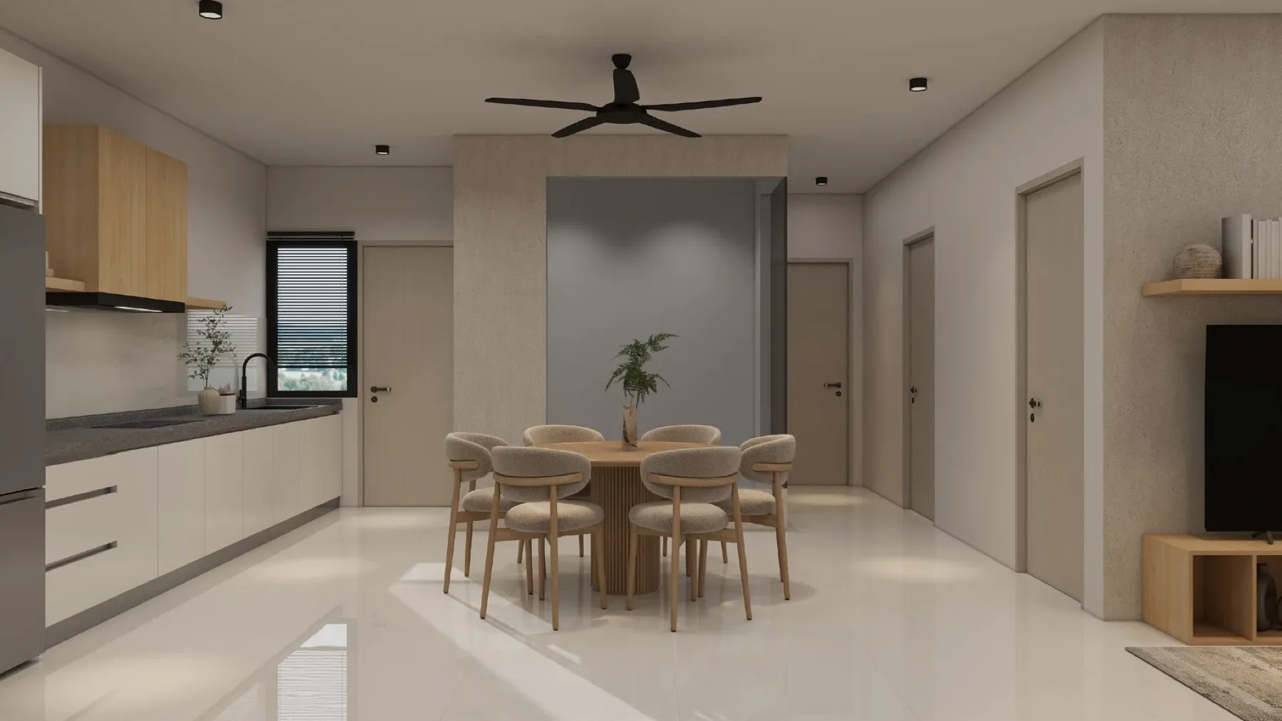 Grains Residences kitchen dining