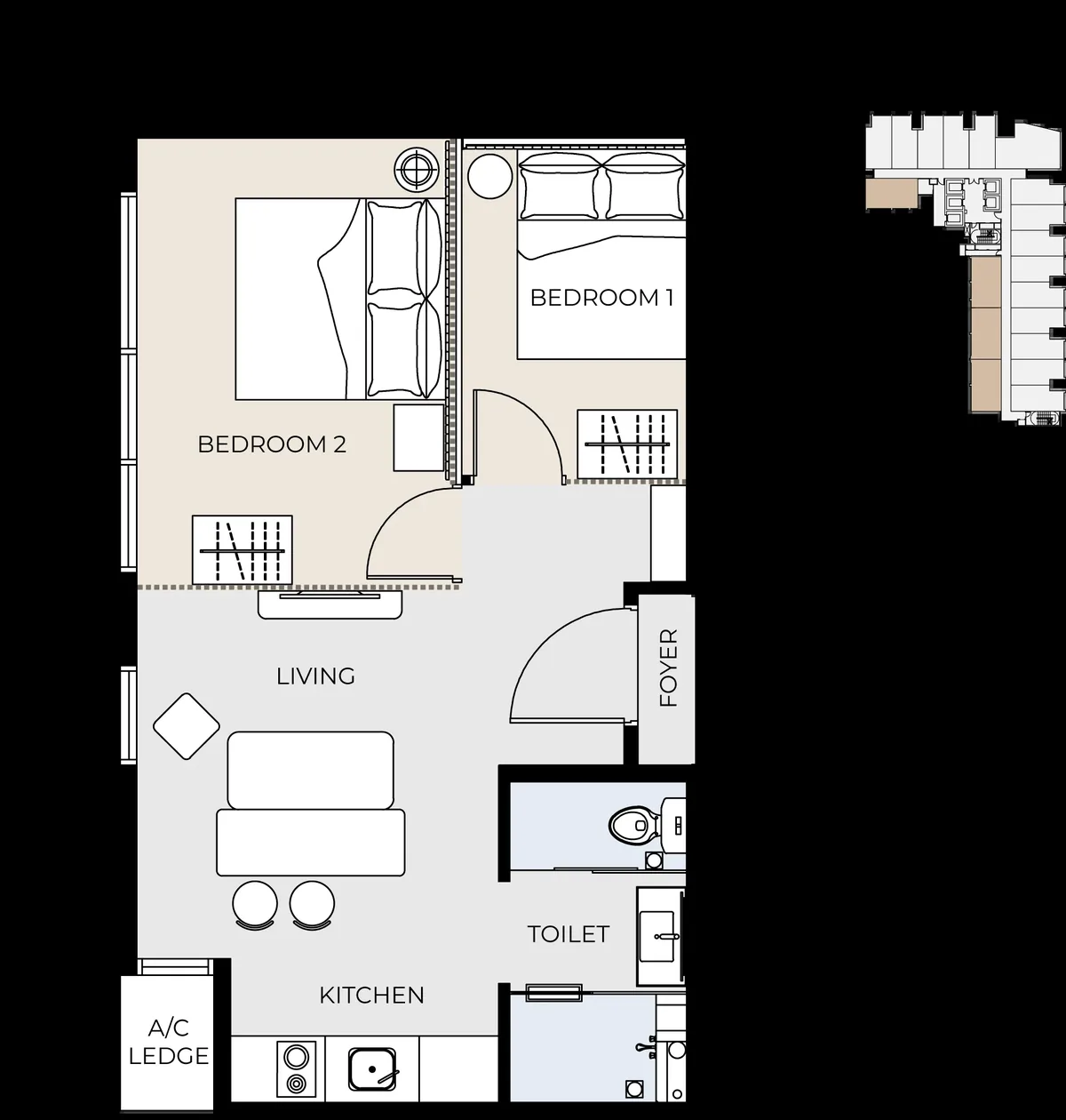 G'Vinton Type A floor plan