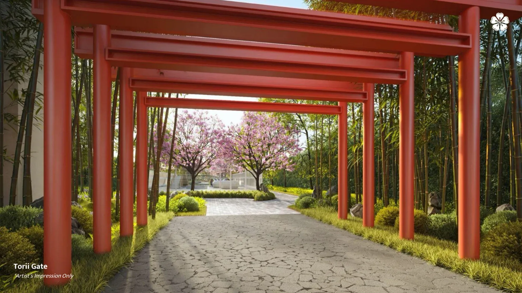 Hanya Wahyu torii gate walkway