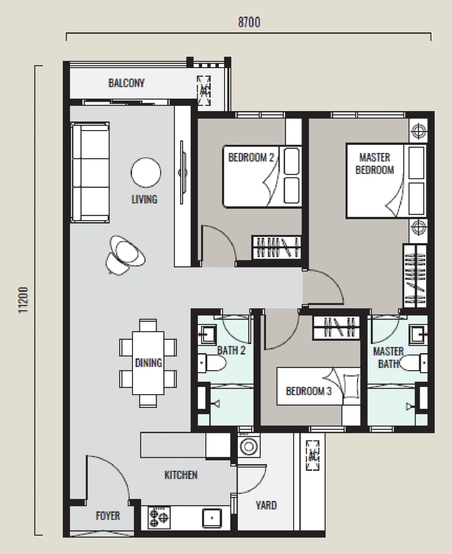 Hanya Wahyu Type B floor plan