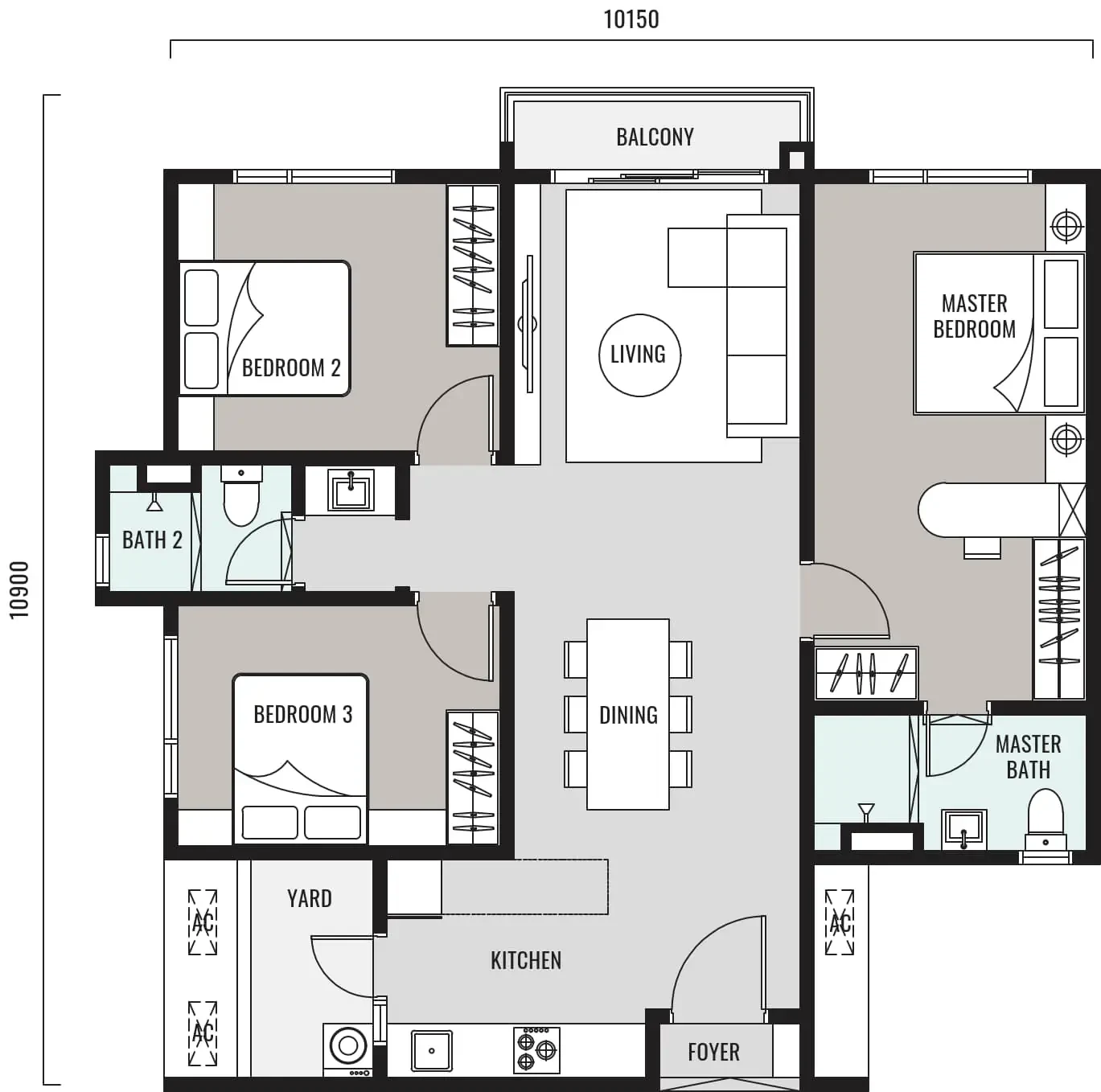 Hanya Wahyu Type C floor plan