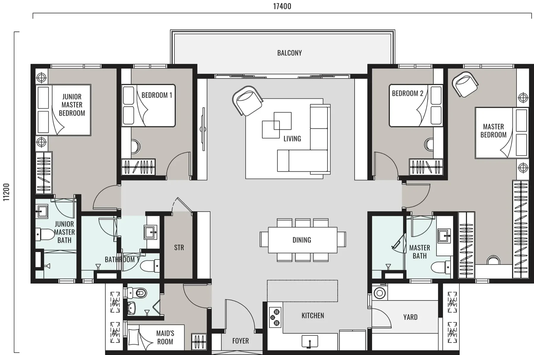 Hanya Wahyu Type D floor plan